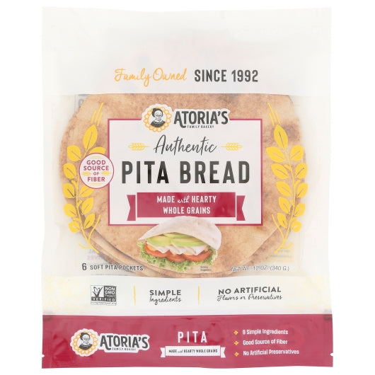 California Lavash Thin 7 inch Whole Grain Pita - Thin & Pocketed, 8 x 12 oz Case - DOT product image 2