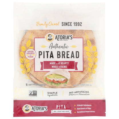 California Lavash Thin 7 inch Whole Grain Pita - Thin & Pocketed, 8 x 12 oz Case - DOT product image 2