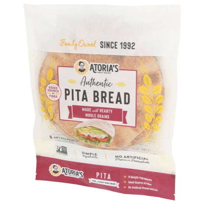 California Lavash Thin 7 inch Whole Grain Pita - Thin & Pocketed, 8 x 12 oz Case - DOT product image 5