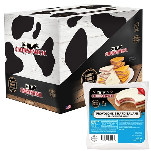 Cheesewich Provolone & Salami, 4 x 16 x 2.5 oz Case - DOT product image 4