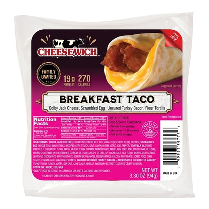 Cheesewich BREAKFAST TACO, 2 x 12 x 3.23 oz Case - DOT product image 2