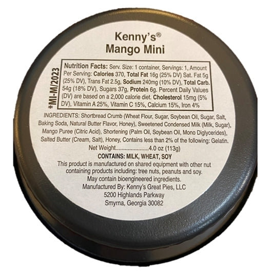 Kenny's Great Pies Mini Mango Pie, 48 x 4 oz Case - Bakery & Desserts - image 2