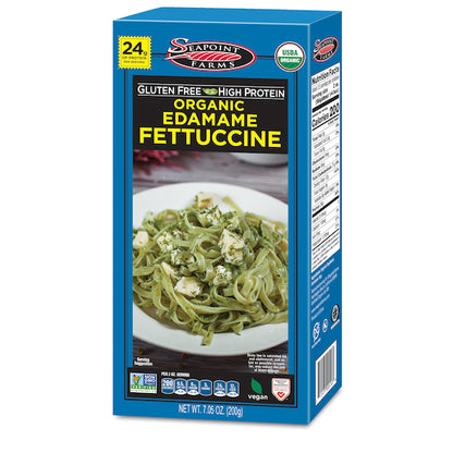 Seapoint Farms Edamame Fettucini Organic, 12 x 7.05 oz Case - Snacks