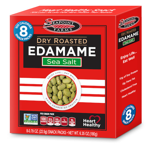 Seapoint Farms EDAMAME DRY ROASTED SEA SALT, 12 x 6.35 oz Case - DOT product image 2