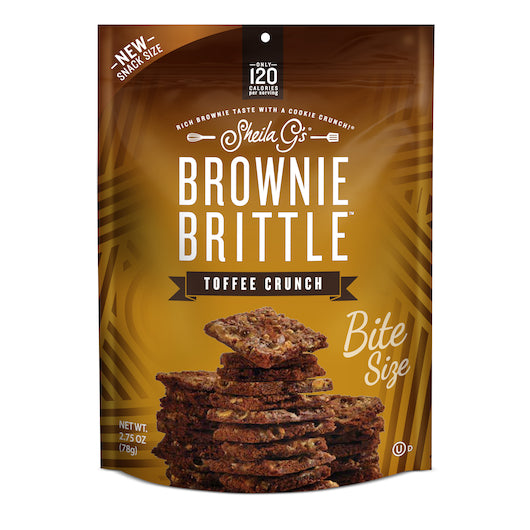 Sheila Gs Toffee Crunch Brownie Brittle, 8 x 2.75 oz Case - Bakery & Desserts