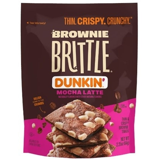 Dunkin' Mocha Latte Brownie Brittle, 8 x 2.25 oz Case - Bakery & Desserts