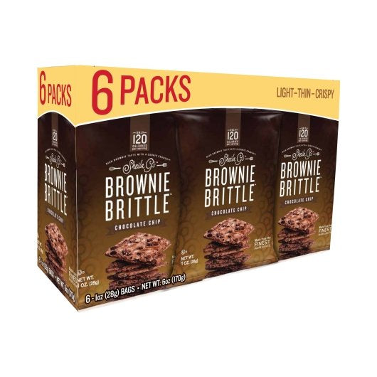 Sheila G's CHOCOLATE CHIP Brownie Brittle TRAYS, 6 x 8 each Case - Bakery & Desserts