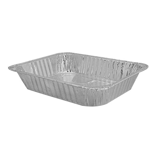 D & W Half Size Deep Steam Table Foil Pan, 1 x 100 x 100 each Case - Food Containers & Lids