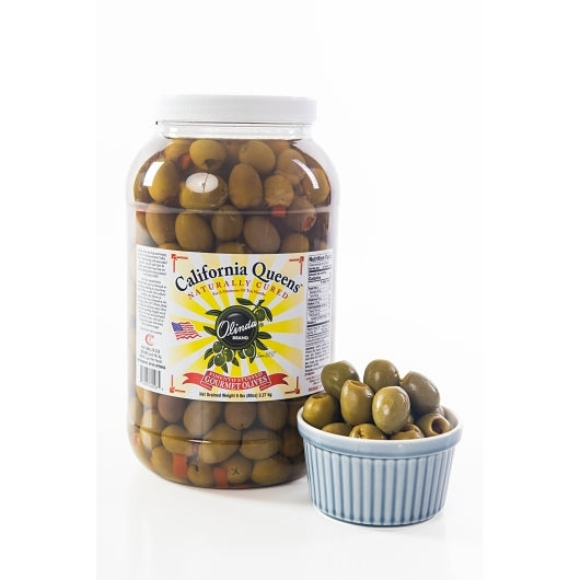 Olinda Pimento Stuffed Olives 150/160 Count, 4 x 1 GA Case - Condiments & Sauces
