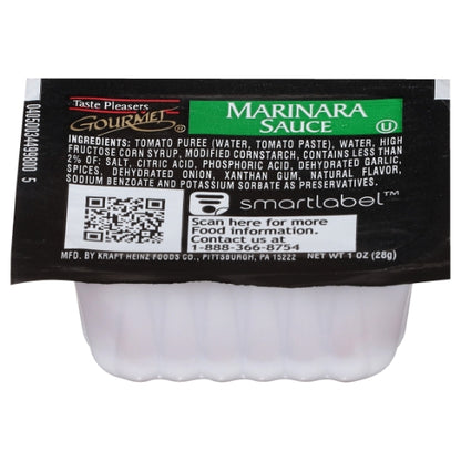 Tatse Pleasers Gourmet Marinara Sauce Cups, 100 x 1 oz Case - Condiments & Sauces