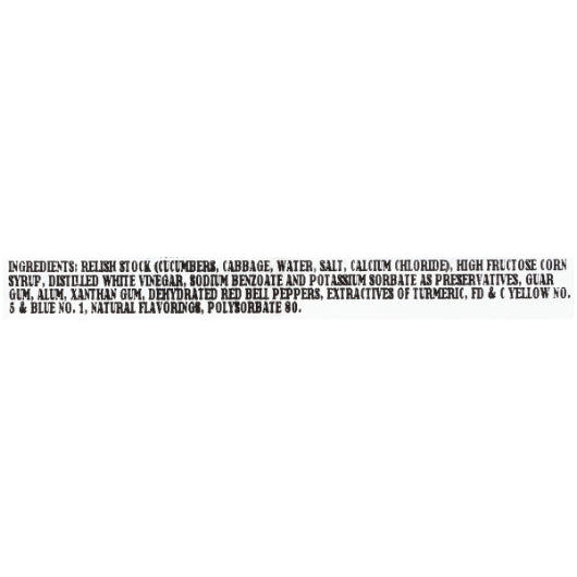 Portion Pac Tray Pack Relish Bulk, 8 x 1.7 lb Case - DOT product image 5