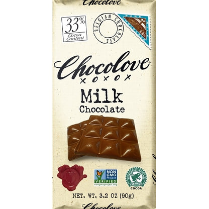 Chocolove Milk Chocolate Bar, 12 x 12 x 3.2 oz Case - DOT product image 4