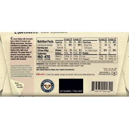 Chocolove Milk Chocolate Bar, 12 x 12 x 3.2 oz Case - DOT product image 5