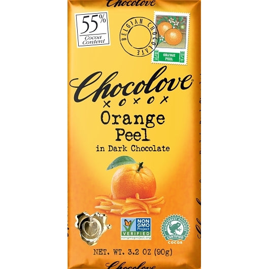 Chocolove Orange Peel Dark Chocolate Bar, 12 x 12 x 3.2 oz Case - DOT product image 3