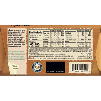 Chocolove Almond Butter In Dark Chocolate, 12 x 10 x 3.2 oz Case - DOT product image 2