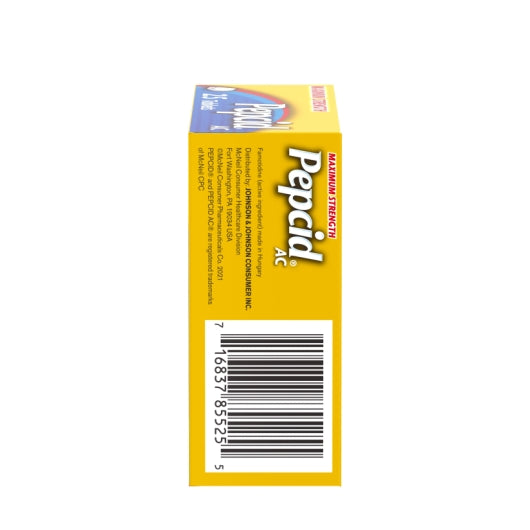 Pepcid Ac Maximum Strength Acid Reducer Tablets, 6 x 6 x 25 ct Case - DOT product image 6
