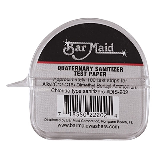 Natural Sources Black Sani-Maid Paper Quaternary Sanitizer Test, 12 x 100 ct Case - Cleaners & Sanitizers