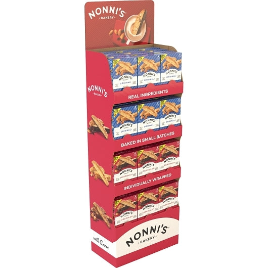 Nonni's Bakery Original & Chocolate Shipper, 1 x 48 ct Case - Bakery & Desserts