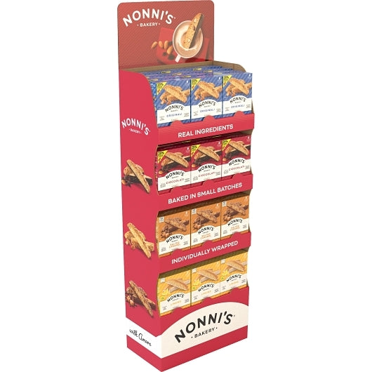 Nonni's Bakery 4 Flavor Shipper: Original, Chocolate, Salted Caramel, Lime, 1 x 48 ct Case - Candy & Confections