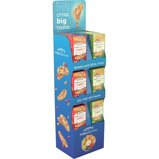 THINaddictives Cranberry & Pistachio Snacks Floor Shipper, 1 x 24 ct Case - Nuts & Seeds