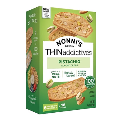 Nonni'S Thin Addictives PISTACHIO ALMOND, 6 x 6 each Case - DOT product image 3