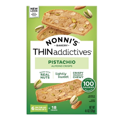 Nonni'S Thin Addictives PISTACHIO ALMOND, 6 x 6 each Case - DOT product image 2