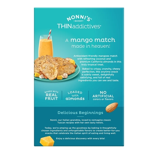 Nonni'S Thin Addictives Mango Coconut, 6 x 4.4 oz Case - DOT product image 6