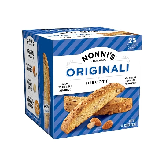 Nonni's Bakery Originali Biscotti, 4 x 25 x 0.69 oz Case - Bakery & Desserts