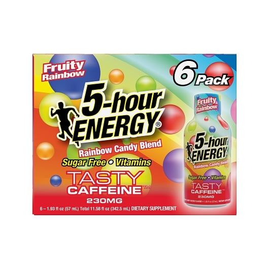 5-Hour Energy Shot Extra Strength Fruity Rainbow, 36 x 6 x 6 ct Case - Energy & Sports Drinks