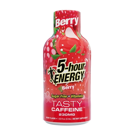 5-Hour Energy Shot Extra Strength Berry, 216 x 12 x 1.93 fl oz Case - Energy & Sports Drinks