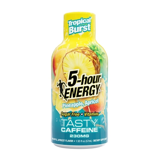 5-Hour Energy Shot Extra Strength Tropical Burst, 18 x 12 x 1.93 fl oz Case - Energy & Sports Drinks