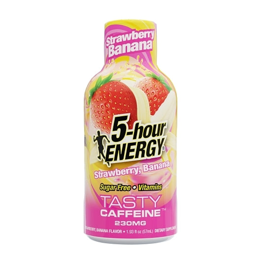 5-Hour Energy Shot Extra Strength Strawberry Banana, 18 x 12 x 1.93 fl oz Case - Energy & Sports Drinks
