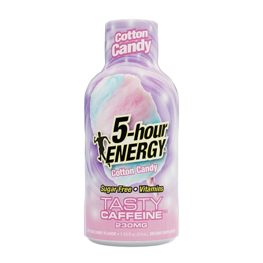5-Hour Energy Shot Extra Strength Cotton Candy, 60 x 1.93 fl oz Case - Energy & Sports Drinks