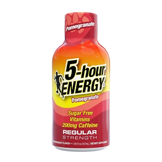 5-Hour Energy Shot Regular Strength Pomegranate, 18 x 12 x 1.93 fl oz Case - Energy & Sports Drinks