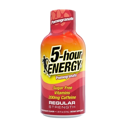5-Hour Energy Shot Regular Strength Pomegranate, 18 x 12 x 1.93 fl oz Case - Energy & Sports Drinks