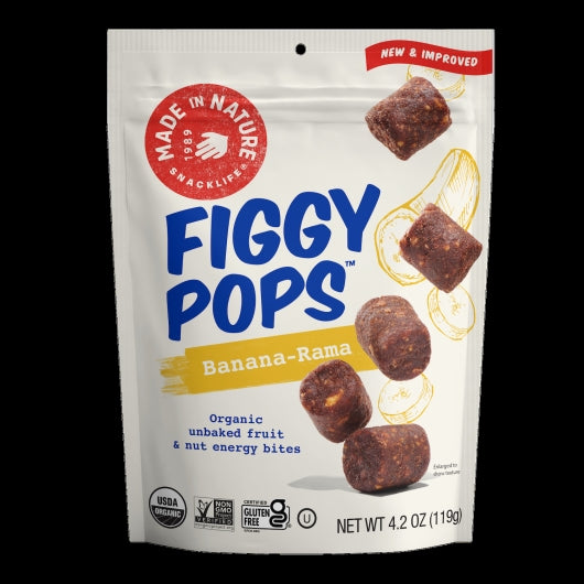 Made In Nature Organic Figgy Pops Banana-Rama Fruit and Nut Banana Pops, 6 x 4.2 oz Case - DOT product image 2