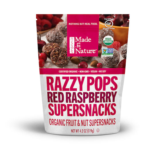 Made In Nature Organic Razzy Pop, 6 x 4.2 oz Case - Nuts & Seeds