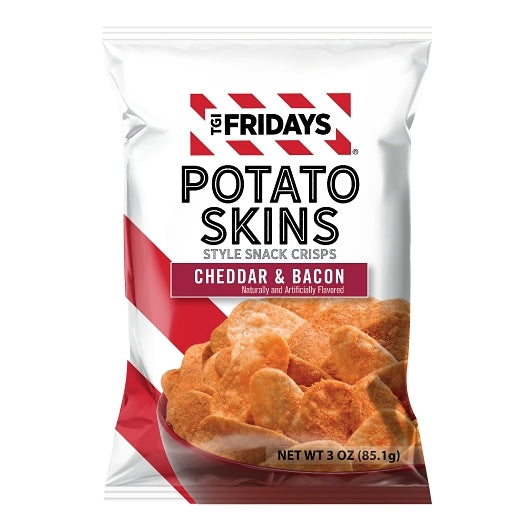 TGI Fridays Cheddar Bacon Potato Skins, 6 x 3 oz Case - Snacks