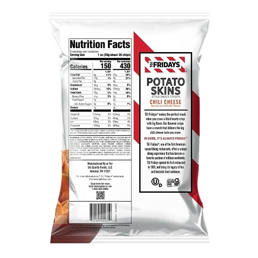 TGI Fridays Chili Cheese Potato Skins, 6 x 3 oz Case - DOT product image 4