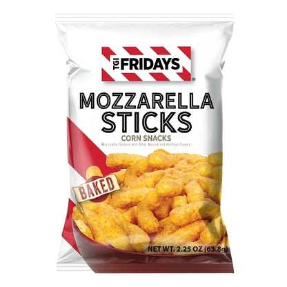 TGI Fridays Mozzarella Gluten Free Mozzarella Sticks, 6 x 2.25 oz Case - Meat Snacks