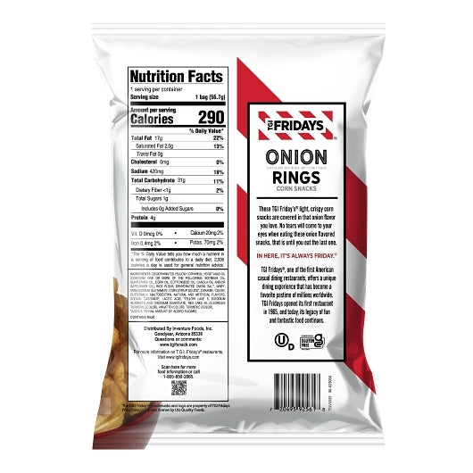 TGI Fridays Onion Original Onion Rings, 6 x 2 oz Case - DOT product image 5