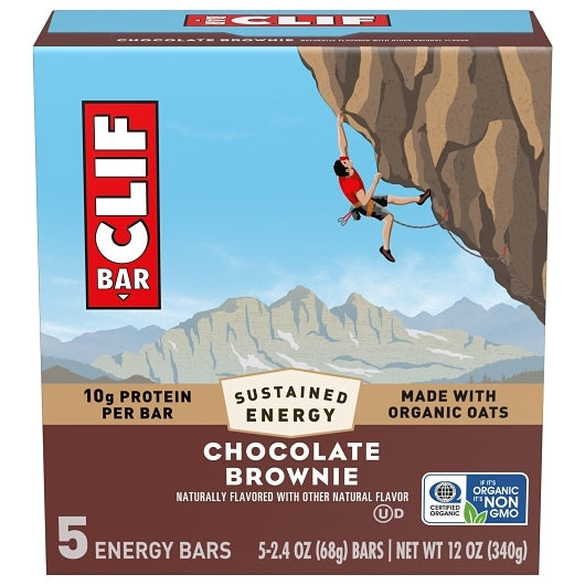 Clif Bar Chocolate Brownie Energy Bar, 6 x 5 x 2.4 oz Case - Bakery & Desserts - image 2