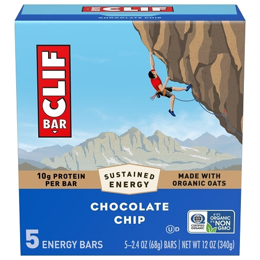 Clif Bar Chocolate Chip Energy Bar, 9 x 5 x 2.4 oz Case - Pantry Ingredients - image 2