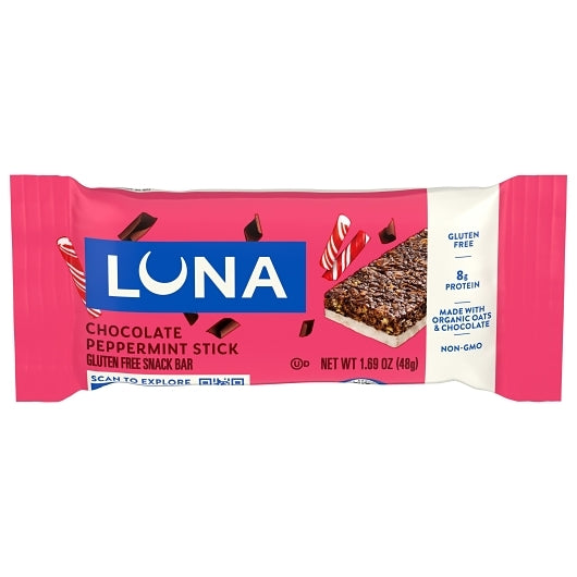 Luna Stacked Bar Chocolate Peppermint Stick, 6 x 10.2 oz Case - Snack Bars & Granola Bars - image 2