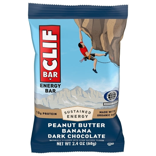 Clif Bar Peanut Butter Banana Dark Chocolate, 16 x 12 x 2.4 oz Case - DOT product image 2