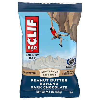 Clif Bar Peanut Butter Banana Dark Chocolate, 16 x 12 x 2.4 oz Case - DOT product image 2