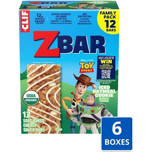 Clif Zbar Non Gmo Iced Oatmeal Cookie Energy Bar, 6 x 12 x 1.27 oz Case - Bakery & Desserts - image 2
