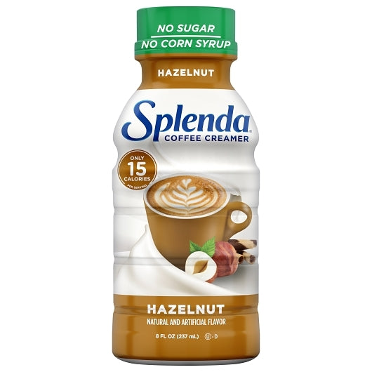 Splenda Hazelnut Coffee Creamer, 12 x 8 fl oz Case - Coffee & Tea