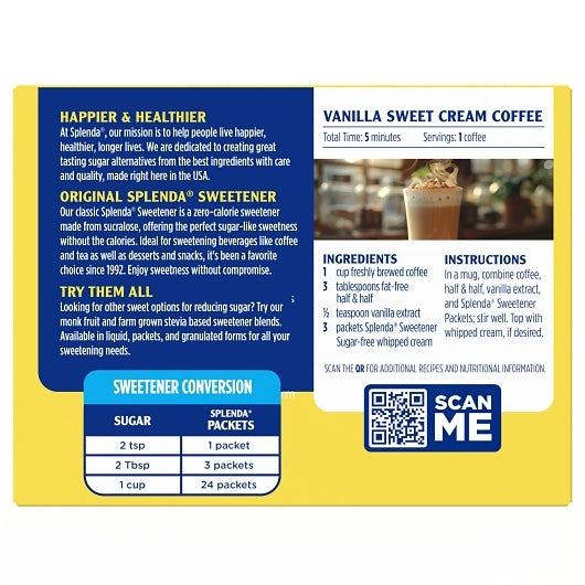 Splenda Packets, 12 x 50 ct Case - DOT product image 4