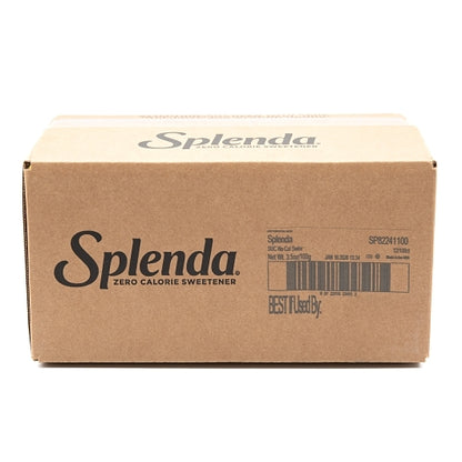 Splenda Sucralose No Calorie Sweetener, 12 x 100 ct Case - GS1 closed shipping case image